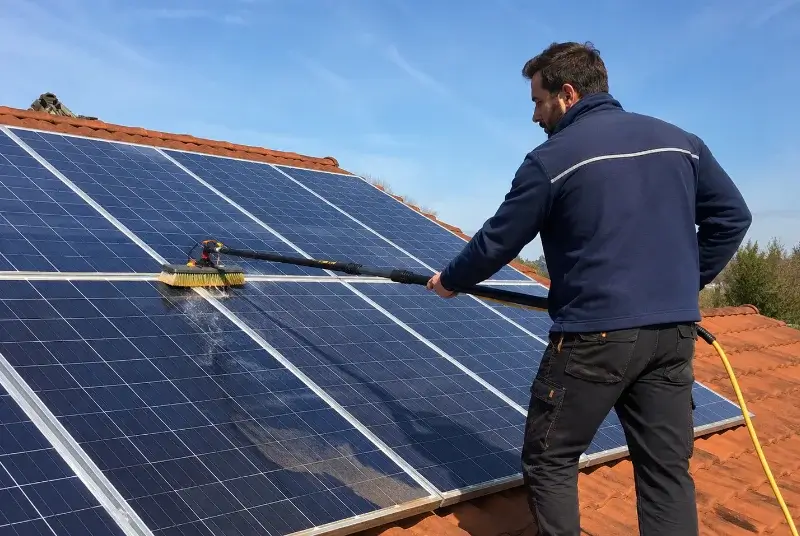 Nettoyage et entretien de panneaux solaires à la Wantzenau